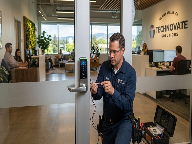 Smart lock setup Schlage Encode Santa Clara home